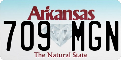 AR license plate 709MGN
