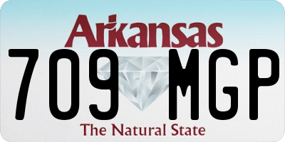 AR license plate 709MGP