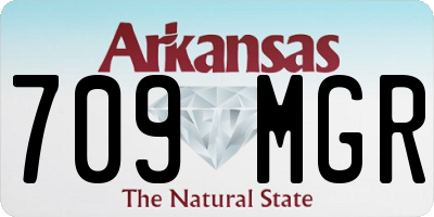 AR license plate 709MGR