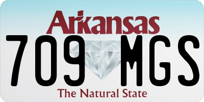 AR license plate 709MGS