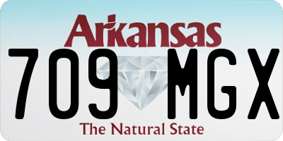 AR license plate 709MGX