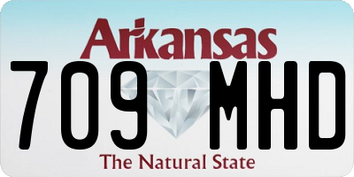 AR license plate 709MHD