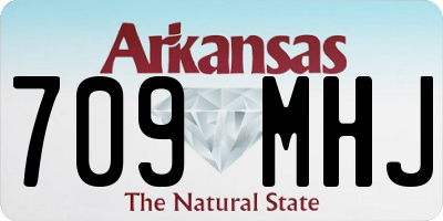 AR license plate 709MHJ