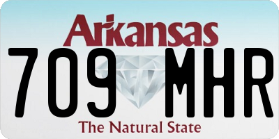 AR license plate 709MHR