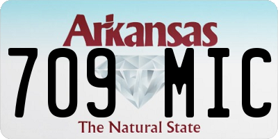 AR license plate 709MIC