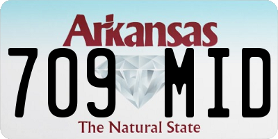 AR license plate 709MID