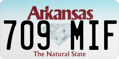 AR license plate 709MIF