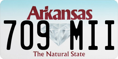 AR license plate 709MII