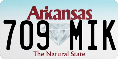 AR license plate 709MIK