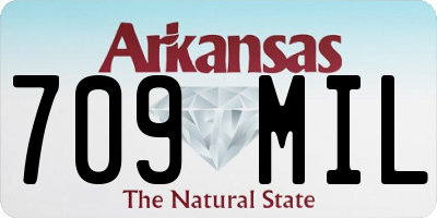 AR license plate 709MIL