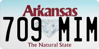 AR license plate 709MIM
