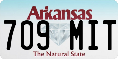AR license plate 709MIT