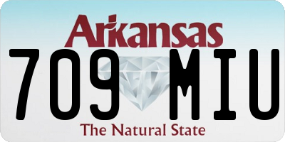 AR license plate 709MIU