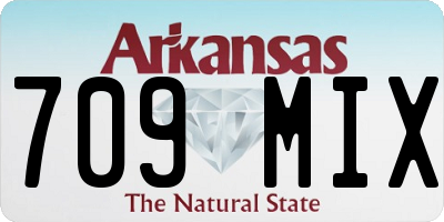 AR license plate 709MIX