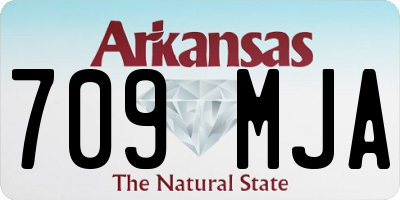 AR license plate 709MJA