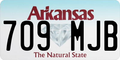 AR license plate 709MJB