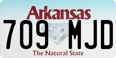 AR license plate 709MJD