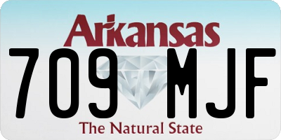 AR license plate 709MJF