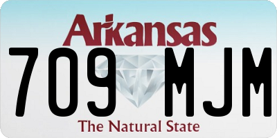 AR license plate 709MJM