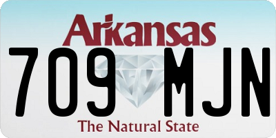 AR license plate 709MJN
