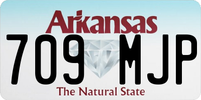 AR license plate 709MJP