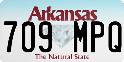 AR license plate 709MPQ