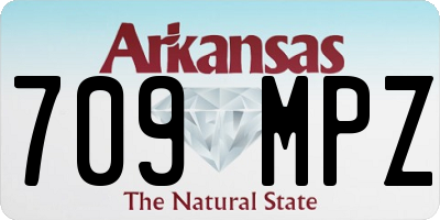 AR license plate 709MPZ