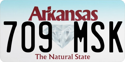 AR license plate 709MSK