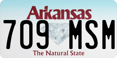 AR license plate 709MSM