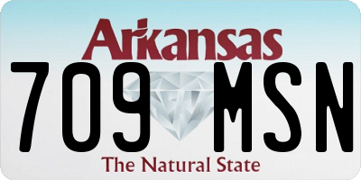 AR license plate 709MSN