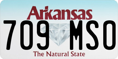 AR license plate 709MSO