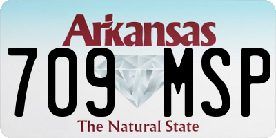 AR license plate 709MSP