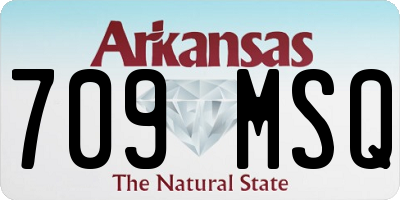 AR license plate 709MSQ