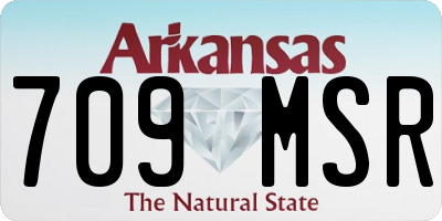 AR license plate 709MSR