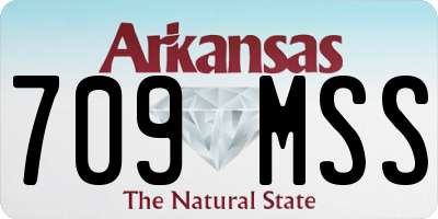 AR license plate 709MSS