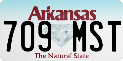 AR license plate 709MST