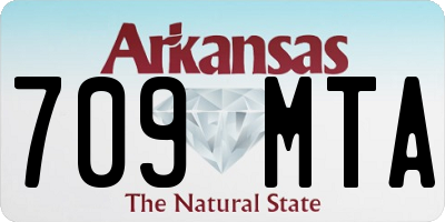 AR license plate 709MTA