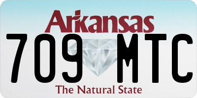 AR license plate 709MTC