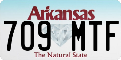 AR license plate 709MTF