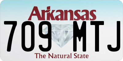AR license plate 709MTJ