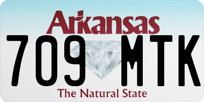 AR license plate 709MTK