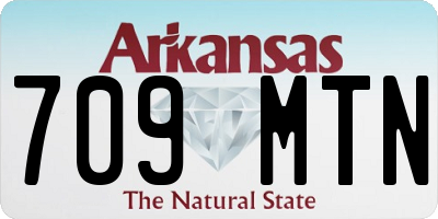 AR license plate 709MTN