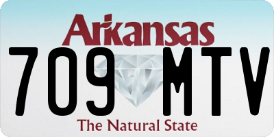 AR license plate 709MTV