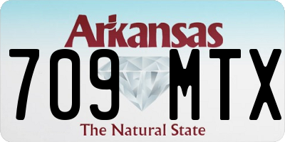 AR license plate 709MTX