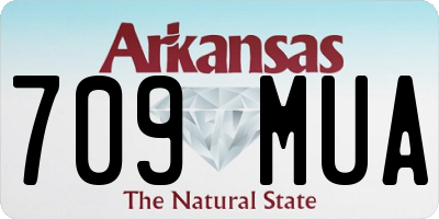 AR license plate 709MUA