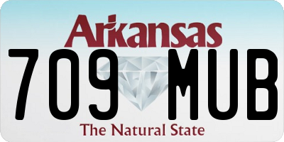 AR license plate 709MUB