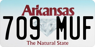 AR license plate 709MUF
