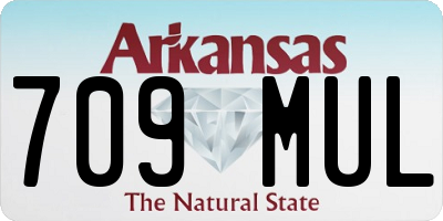 AR license plate 709MUL