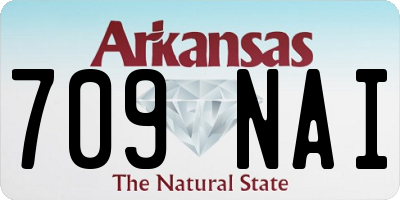 AR license plate 709NAI