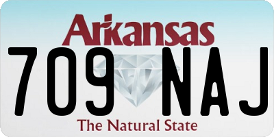 AR license plate 709NAJ